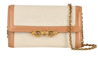 Le Maillon WOC, &pound;795, Handbags, Beige/Tan, Canvas/Leather, Front view